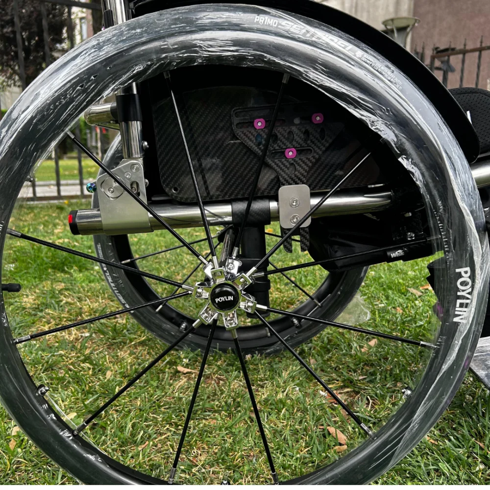 Poylin P153 Aktif Tekerlekli Sandalye (Titanyum) görsel 2