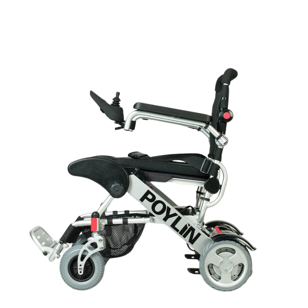 Poylin P207 Ultra Hafif Katlanabilir Akülü Tekerlekli Sandalye görsel 3