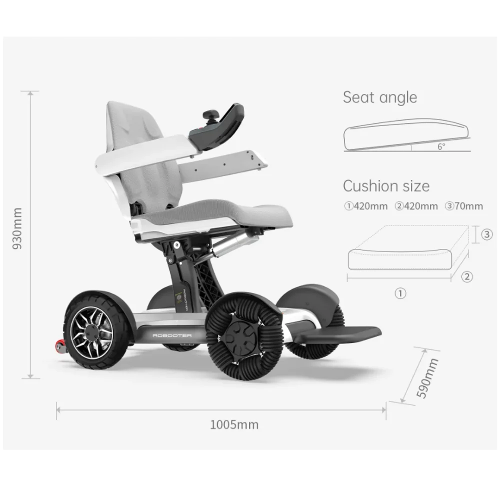 Poylin P210 Robotics Akülü Tekerlekli Sandalye görsel 4