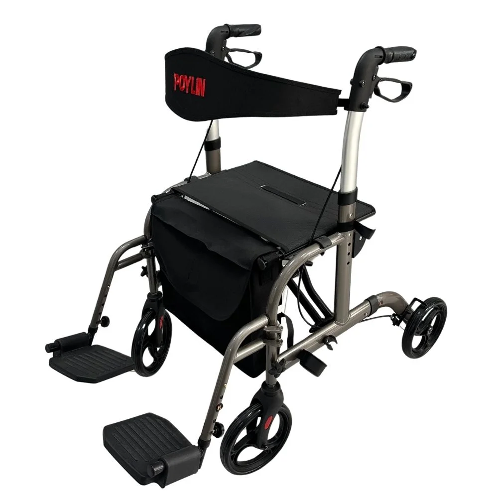 Poylin P777P Alüminyum Pedallı Lüks Rollatör görsel 6