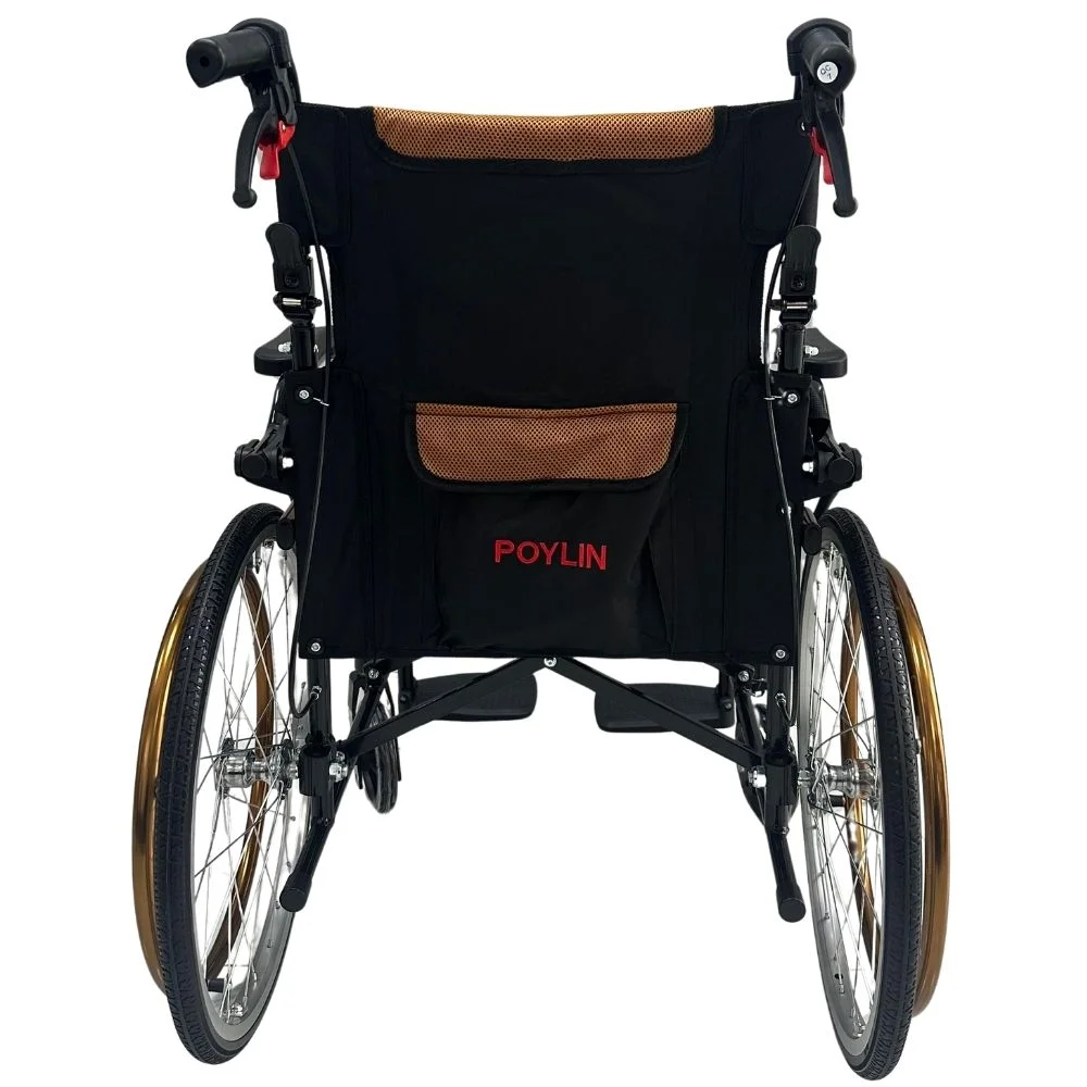 Poylin P807 Orta Tekerlekli Refakatçi Sandalye görsel 6