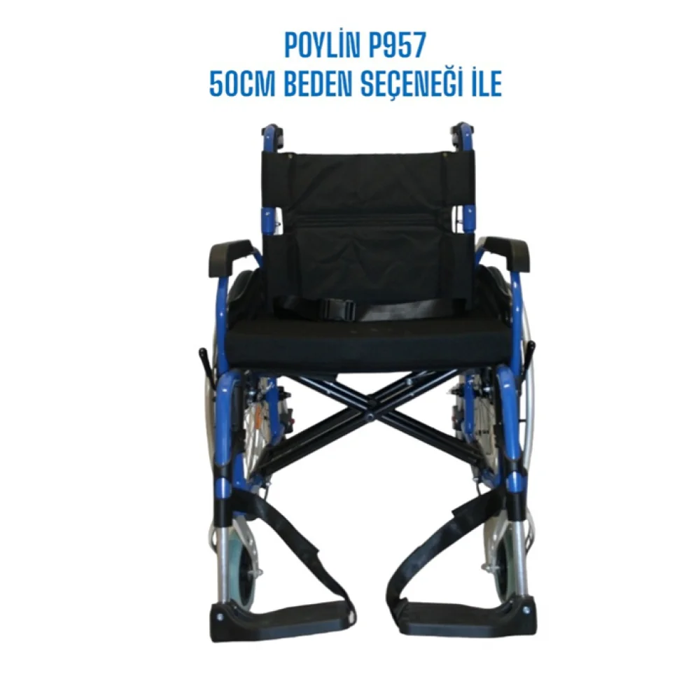Poylin P957 Hafif Alüminyum Tekerlekli Sandalye görsel 4