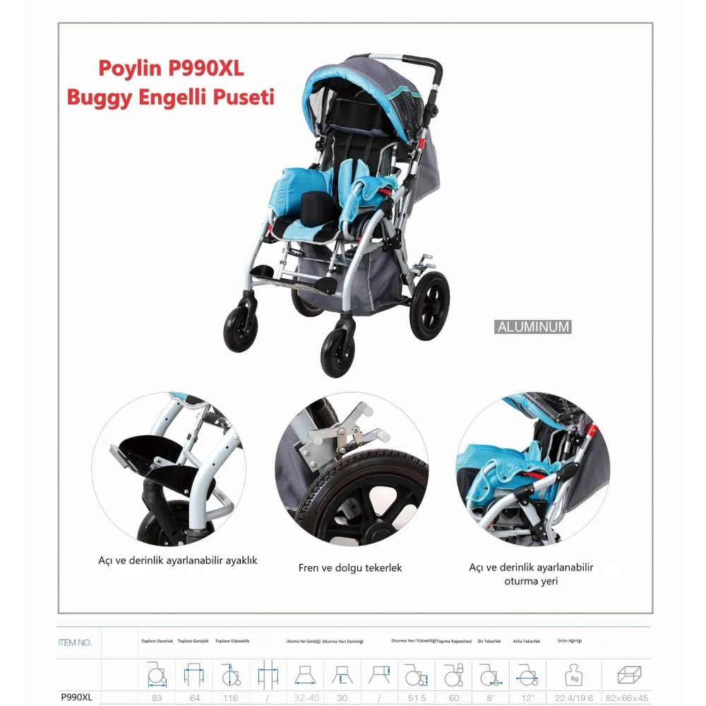 Poylin P990 XL Buggy CP Engelli Puseti görsel 4