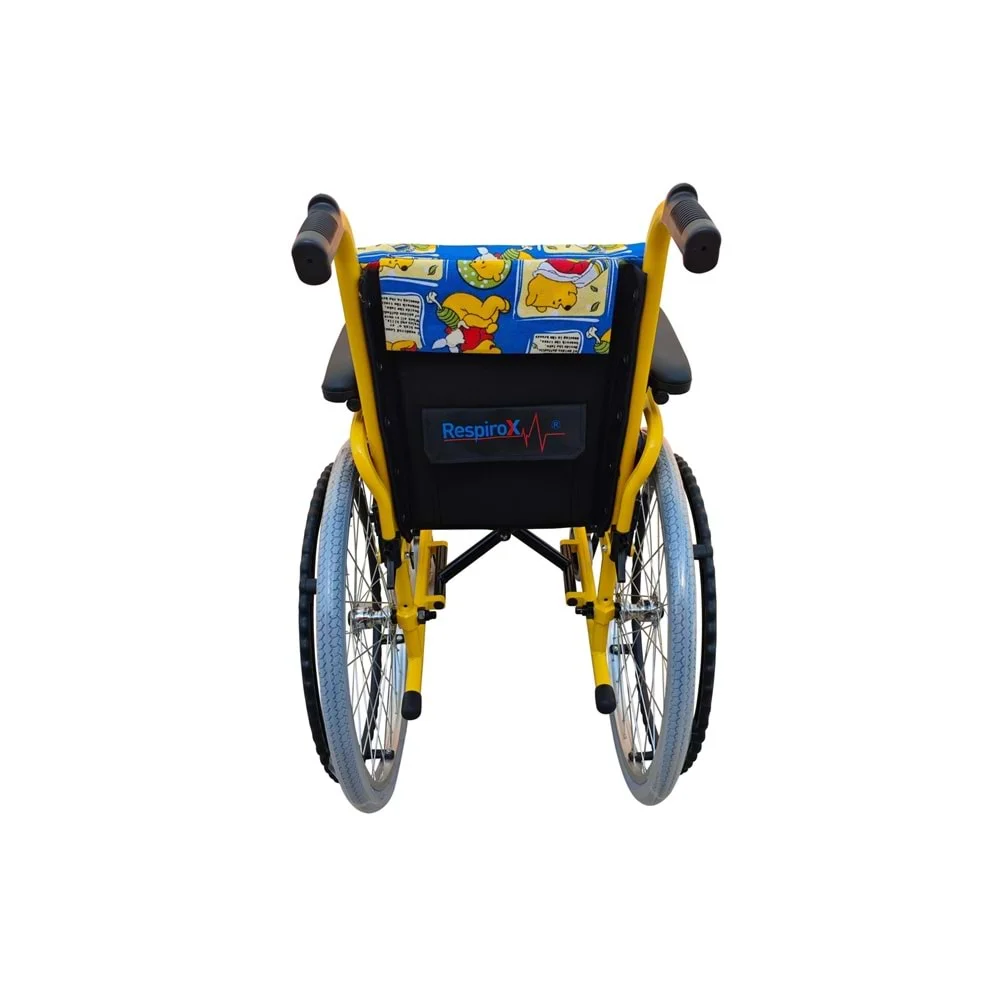 RESPİROX RCTS-01 ÇOCUK-PEDİATRİK ALÜMİNYUM MANUEL TEKERLEKLİ SANDALYE görsel 2
