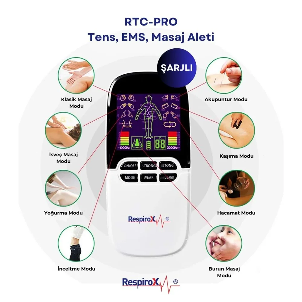 RESPİROX RTC-PRO ELEKTRİKLİ TENS ALETİ görsel 5